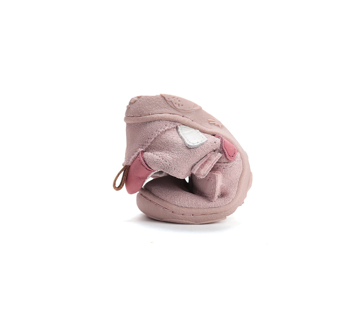 D.D.Step pantofi fete decupati Barefoot 20-25 Baby Pink cu dungi colorate