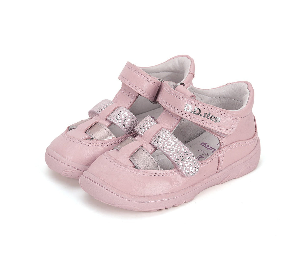 D.D.Step pantofi fete decupati Barefoot 26-31 Baby Pink