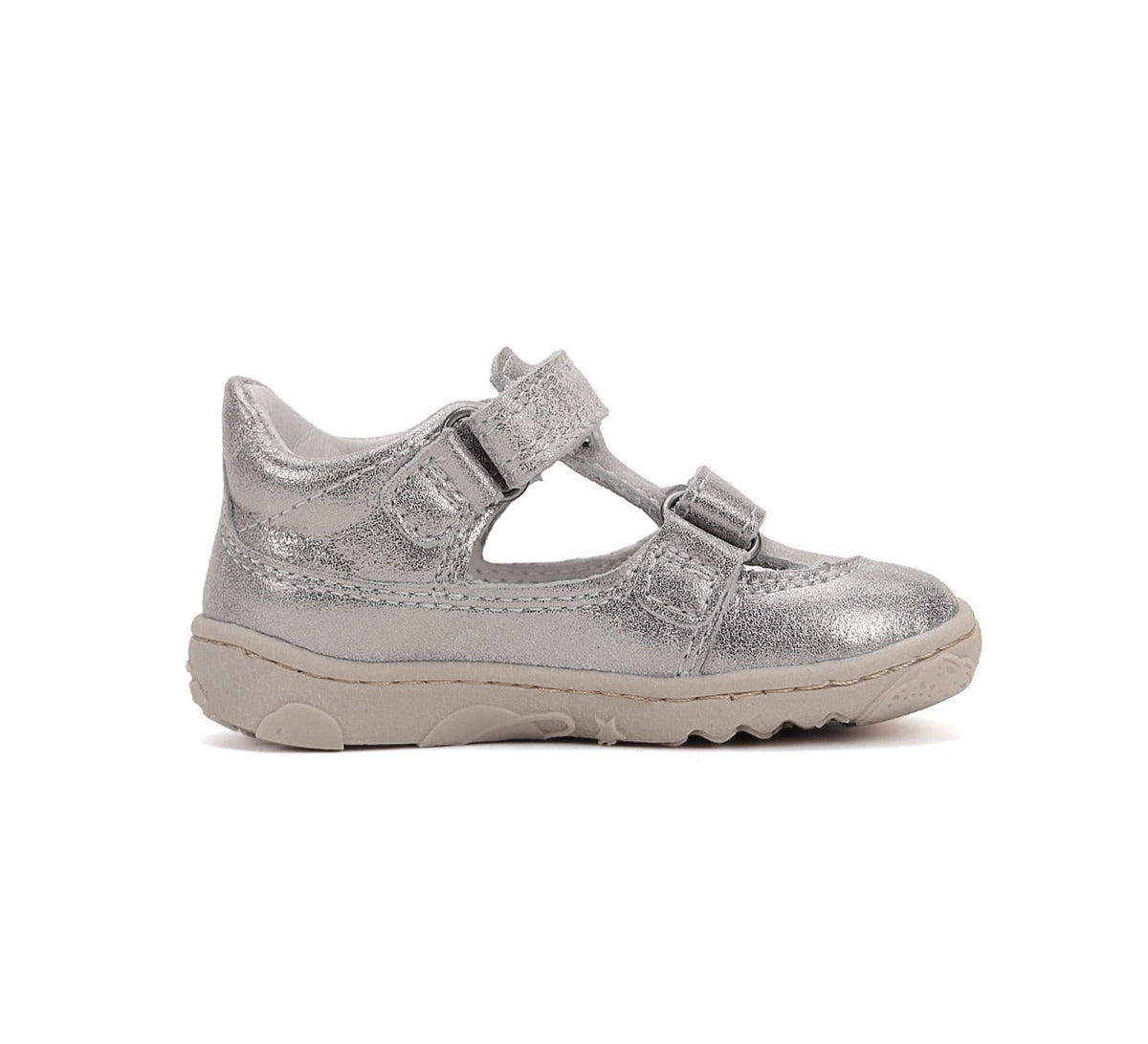 D.D.Step pantofi fete decupati Barefoot 20-25 Silver
