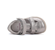 D.D.Step pantofi fete decupati Barefoot 26-31 Silver