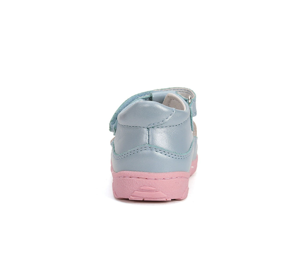 D.D.Step pantofi fete decupati Barefoot 20-25 Sky Blue cu roz