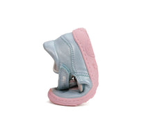 D.D.Step pantofi fete decupati Barefoot 20-25 Sky Blue cu roz