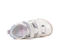 D.D.Step kivágott lány barefoot cipő 20-25 Fehér színes csíkokkal