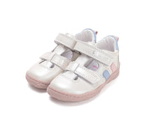D.D.Step kivágott lány barefoot cipő 20-25 Fehér színes csíkokkal