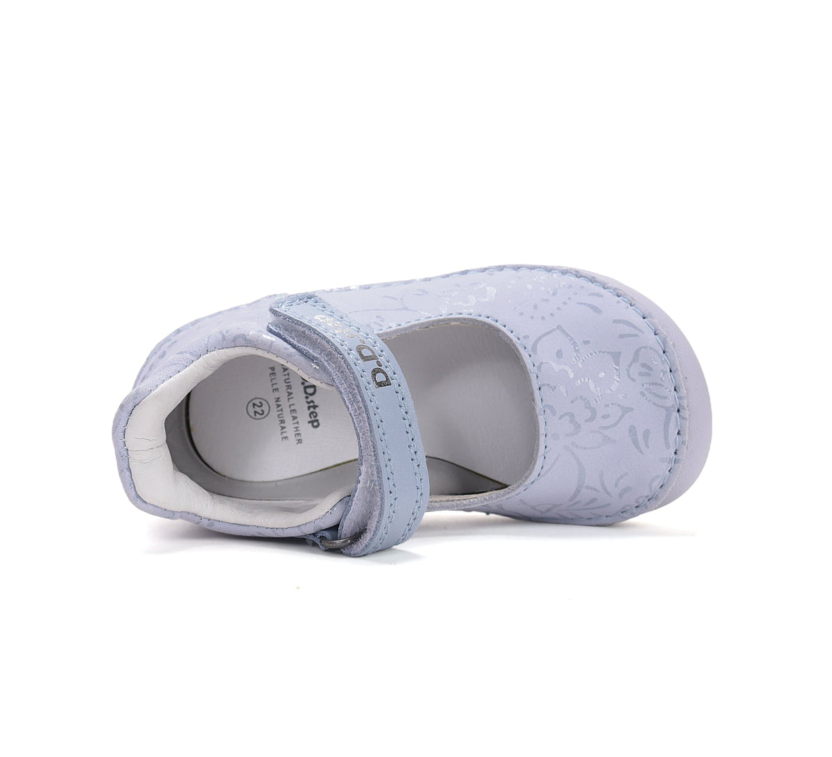 D.D.Step kivágott lány cipő Barefoot 22-33 Lila, virágmintával