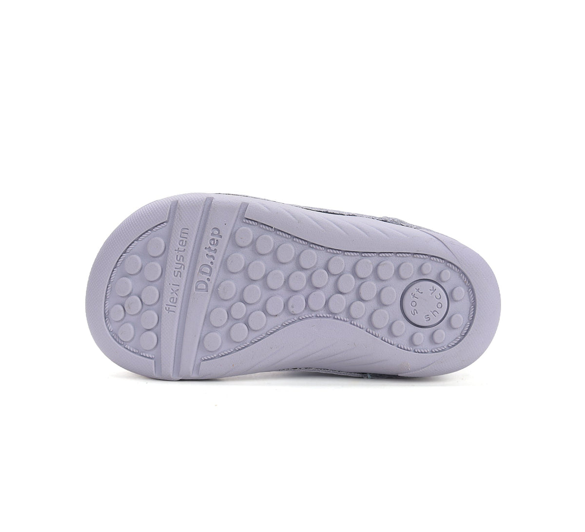 D.D.Step kivágott lány cipő Barefoot 22-33 Lila, virágmintával