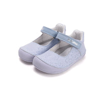 D.D.Step kivágott lány cipő Barefoot 22-33 Lila, virágmintával