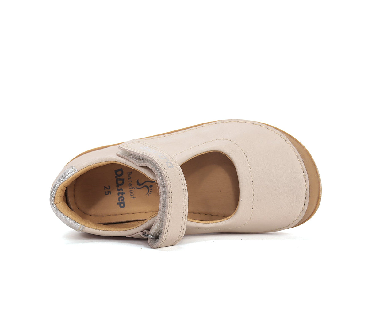 D.D.Step pantofi fete decupati Barefoot 22-33 Roz pudrat