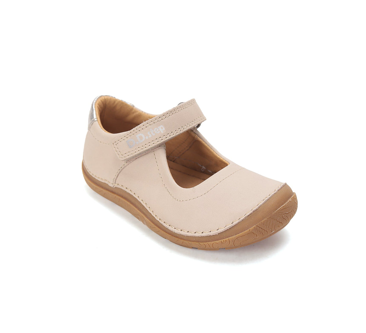 D.D.Step pantofi fete decupati Barefoot 22-33 Roz pudrat