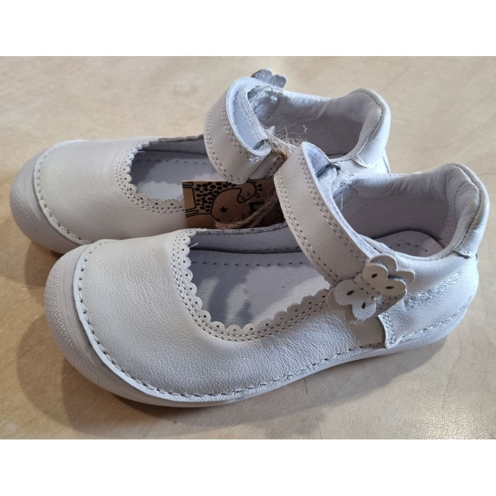 D.D.Step kivágott lány cipő Barefoot 25-30 fehér pillangós Másodlagos kép