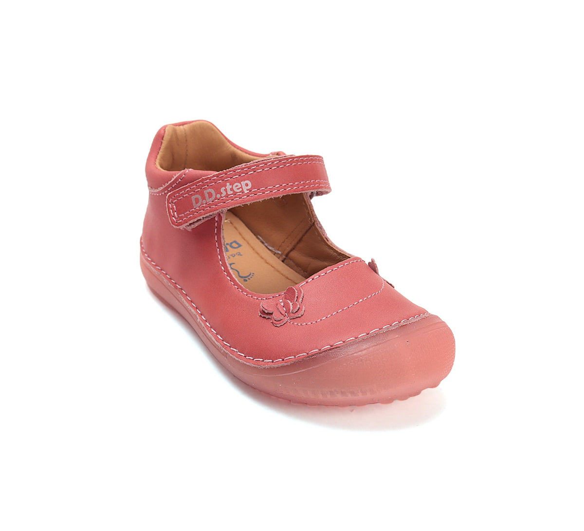 D.D.Step pantofi fete decupati Barefoot 26-31 Strawberry cu fluturasi