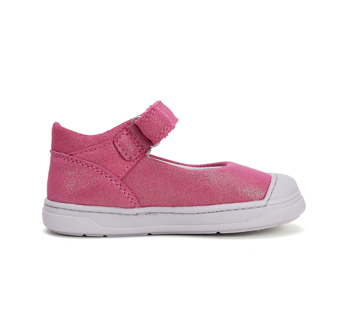 D.D.Step pantofi fete decupati Ponte20 supinati 22-27 Dark Pink cu inimioare