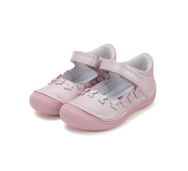 D.D.Step pantofi fete decupati Ponte20 supinati 30-35 Baby Pink cu fluturasi