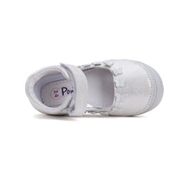 D.D.Step pantofi fete decupati Ponte20 supinati 30-35 Silver cu fluturasi