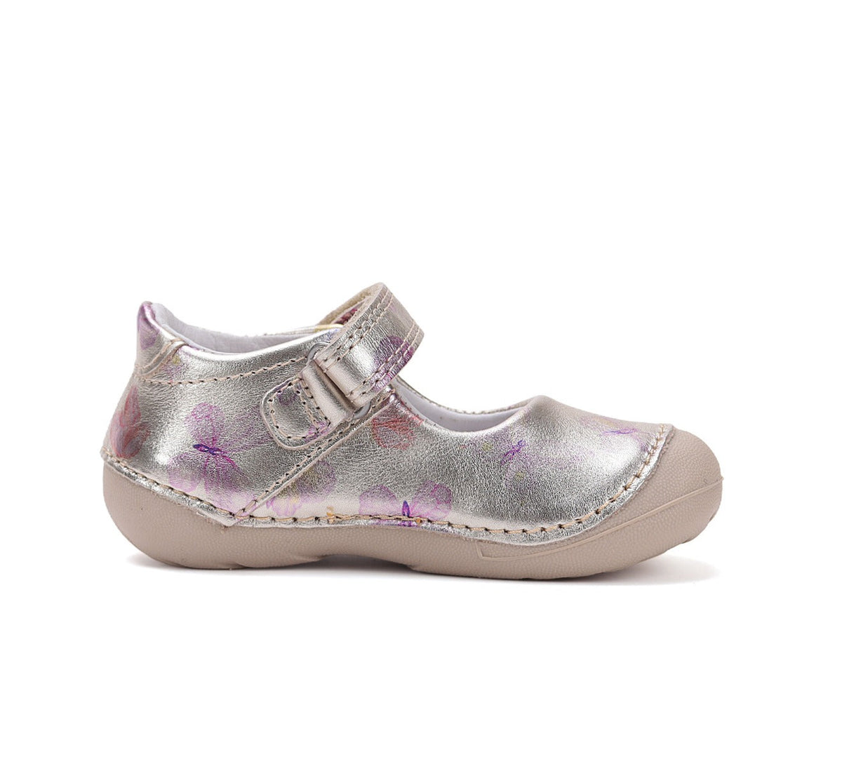 D.D.Step pantofi fete deschisi 18-24 Bronze cu fluturasi