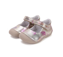 D.D.Step pantofi fete deschisi 18-24 Bronze cu fluturasi