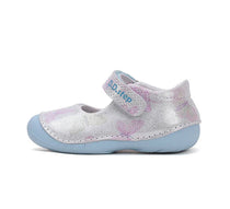 D.D.Step pantofi fete deschisi 18-24 Silver cu fluturasi