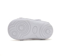 D.D.Step pantofi fete deschisi 19-24 Silver cu floricele