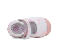 D.D.Step pantofi fete deschisi 19-24 White cu fluturasi
