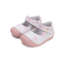 D.D.Step pantofi fete deschisi 19-24 White cu fluturasi