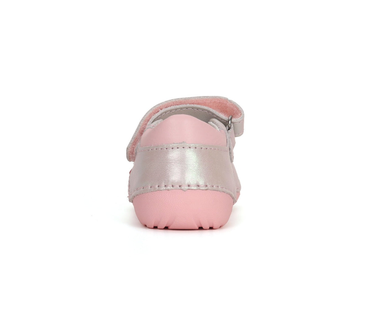 D.D.Step pantofi fete deschisi Primii pasi 18-24 Silver cu floare