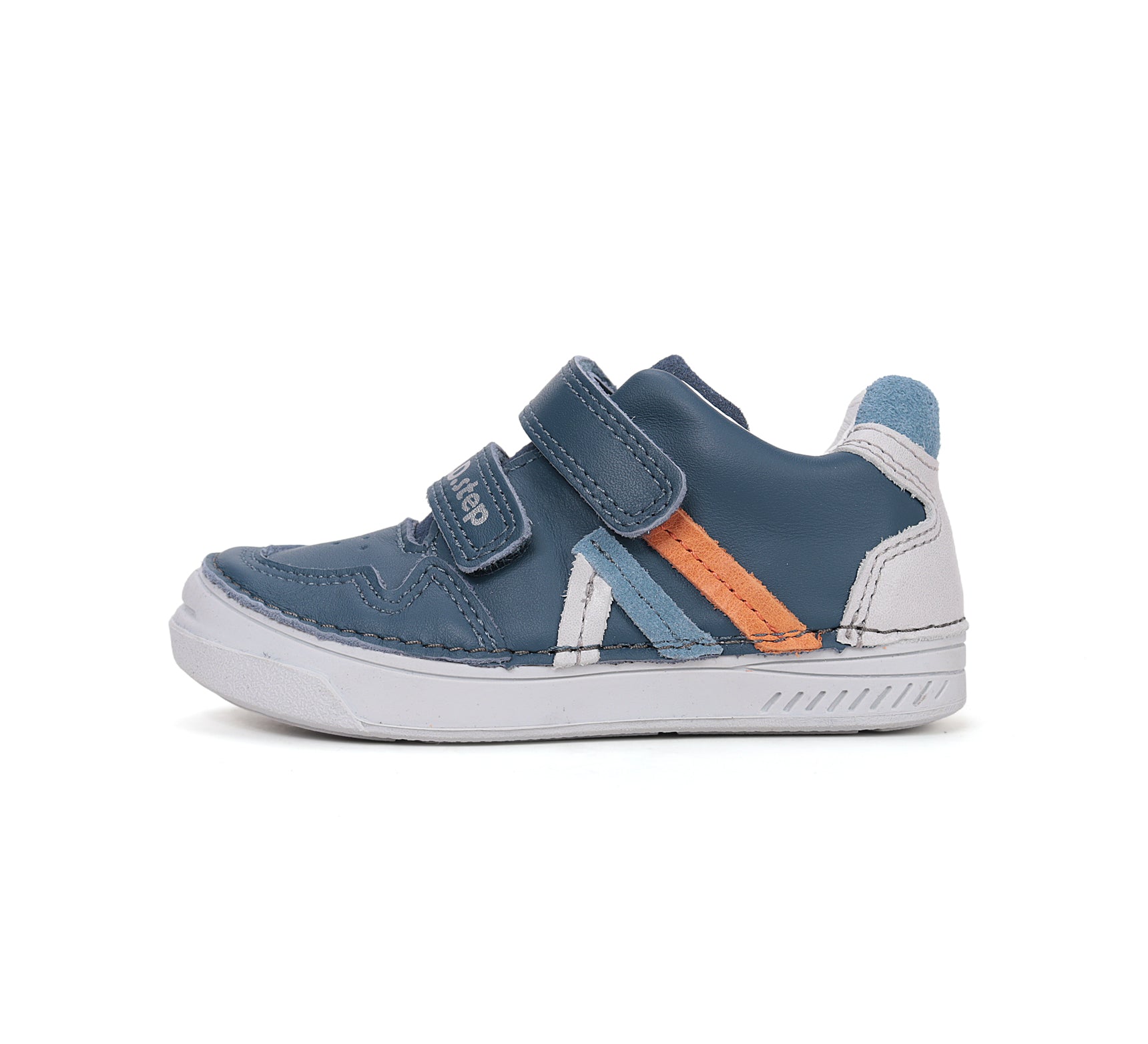 D.D.Step pantofi baieti din piele cu scai 25-30 Royal Blue Imagine secundară a produsului