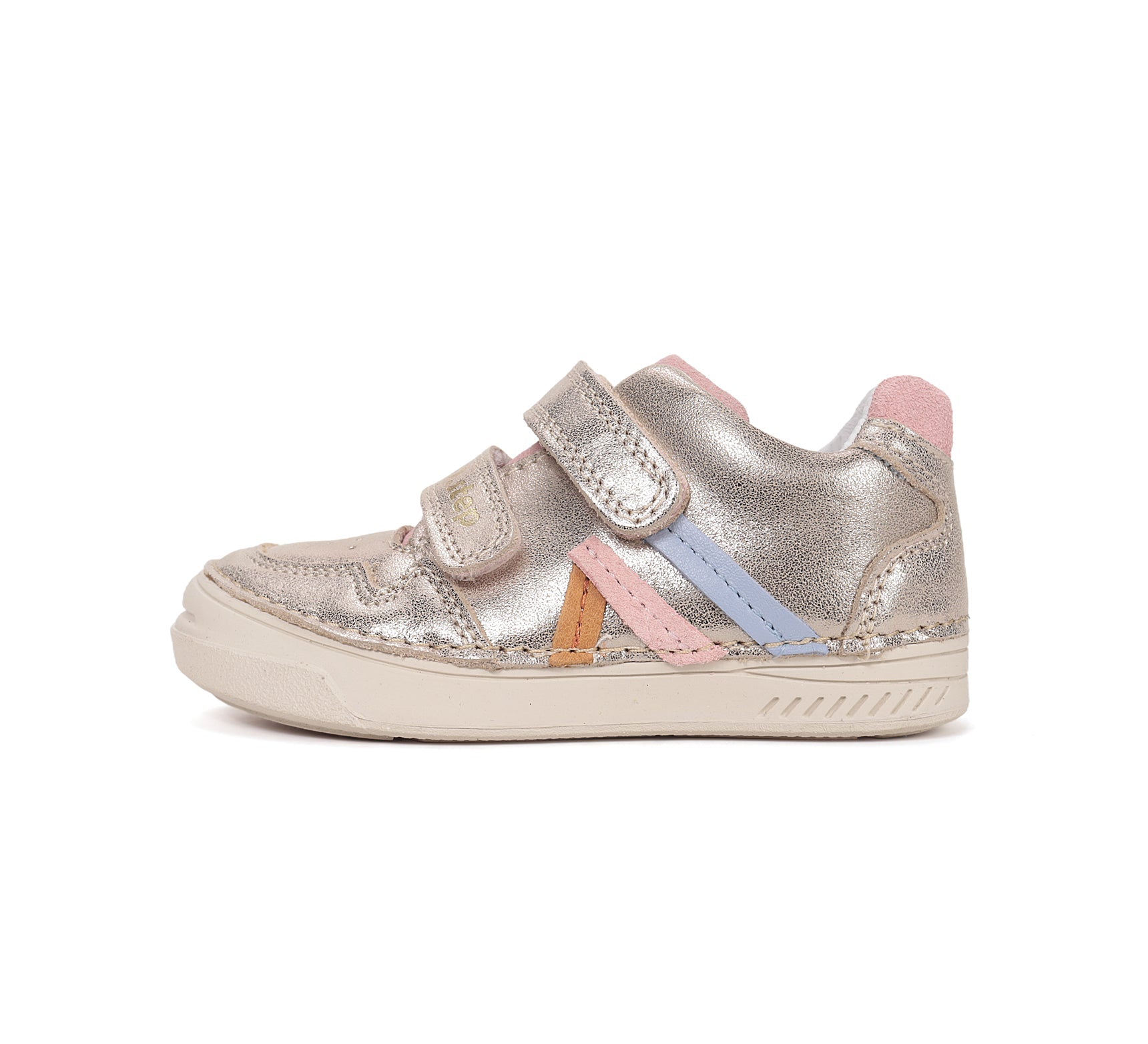 D.D.Step pantofi fete din piele cu scai 25-30 Gold Imagine secundară a produsului