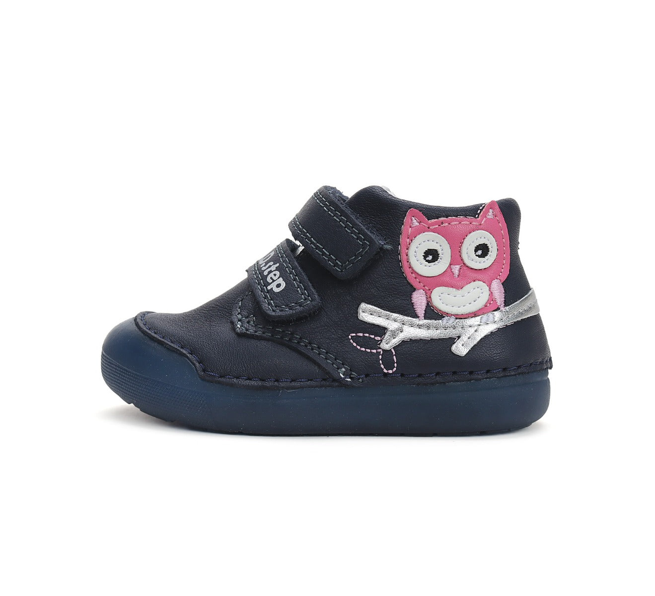 D.D.Step pantofi fete fluorescenti Primii Pasi 20-25 Royal Blue cu bufnita Imagine secundară a produsului