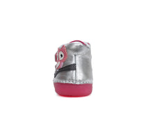 D.D.Step pantofi fete fluorescenti Primii Pasi 20-25 Sliver cu bufnita