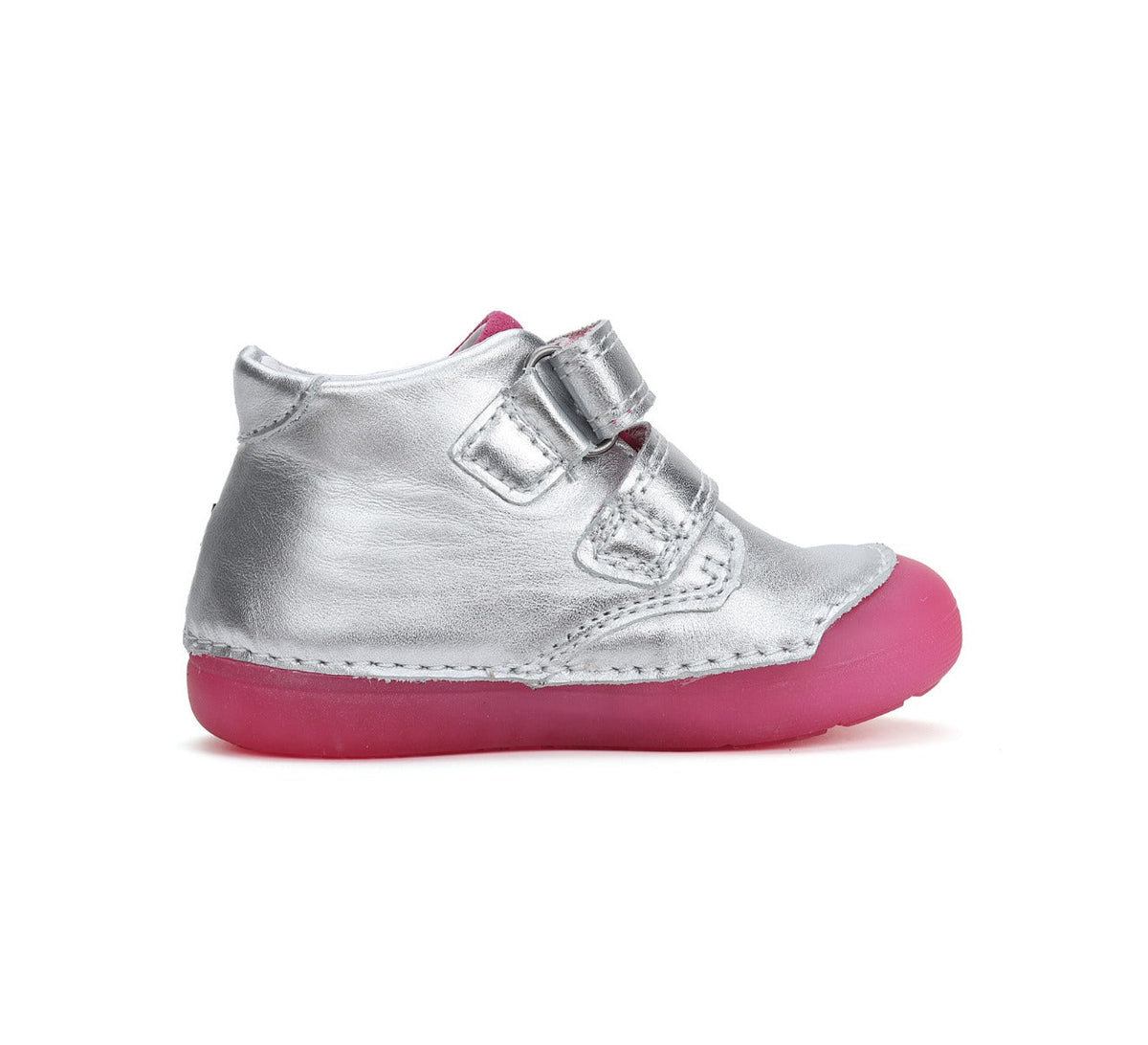 D.D.Step pantofi fete fluorescenti Primii Pasi 20-25 Sliver cu bufnita