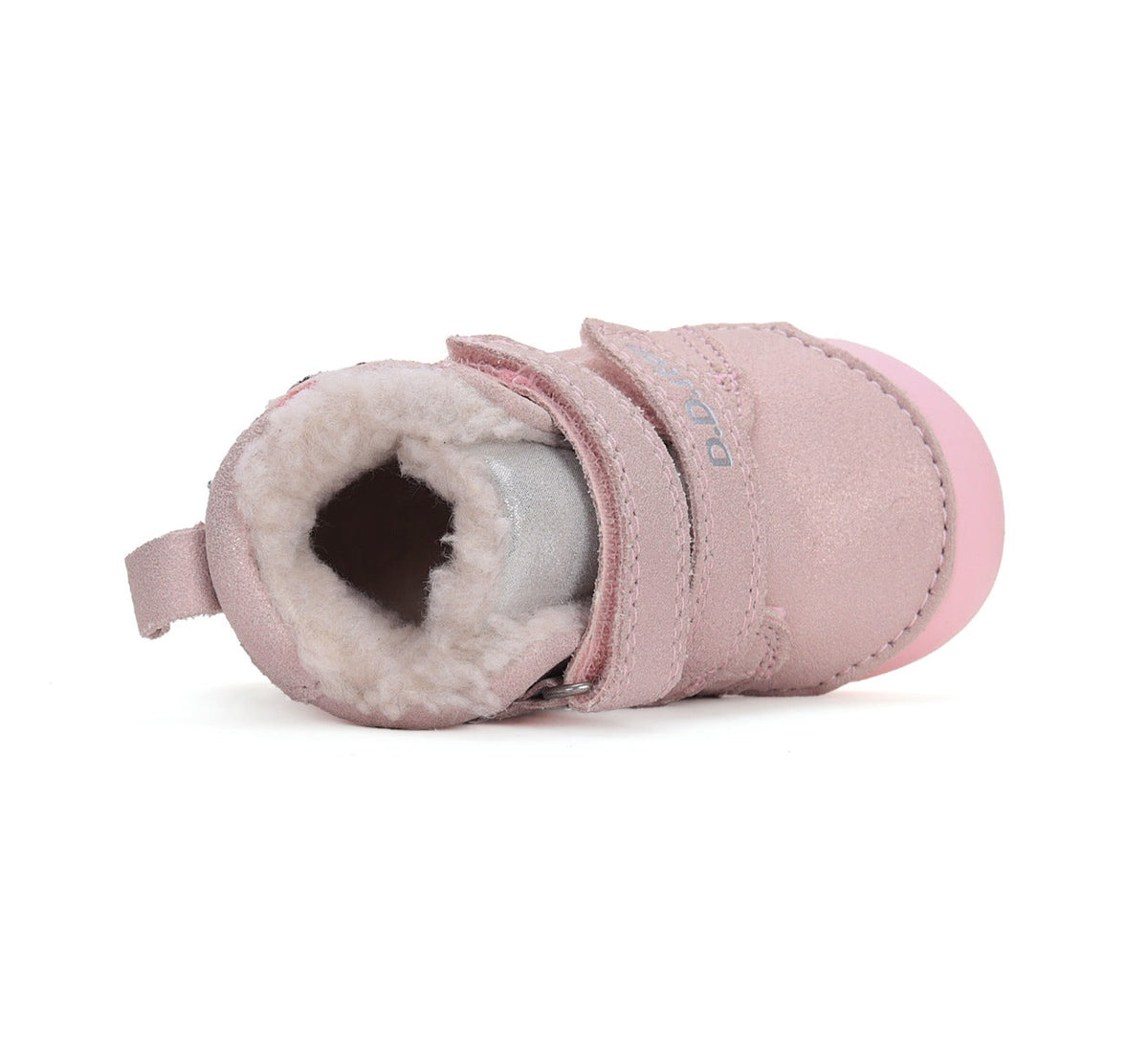 D.D.Step pantofi fete imblanite Primii Pasi 20-25 Pink cu pinguin