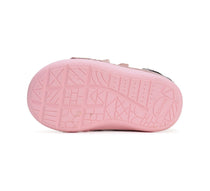 D.D.Step pantofi fete imblanite Primii Pasi 20-25 Pink cu pinguin