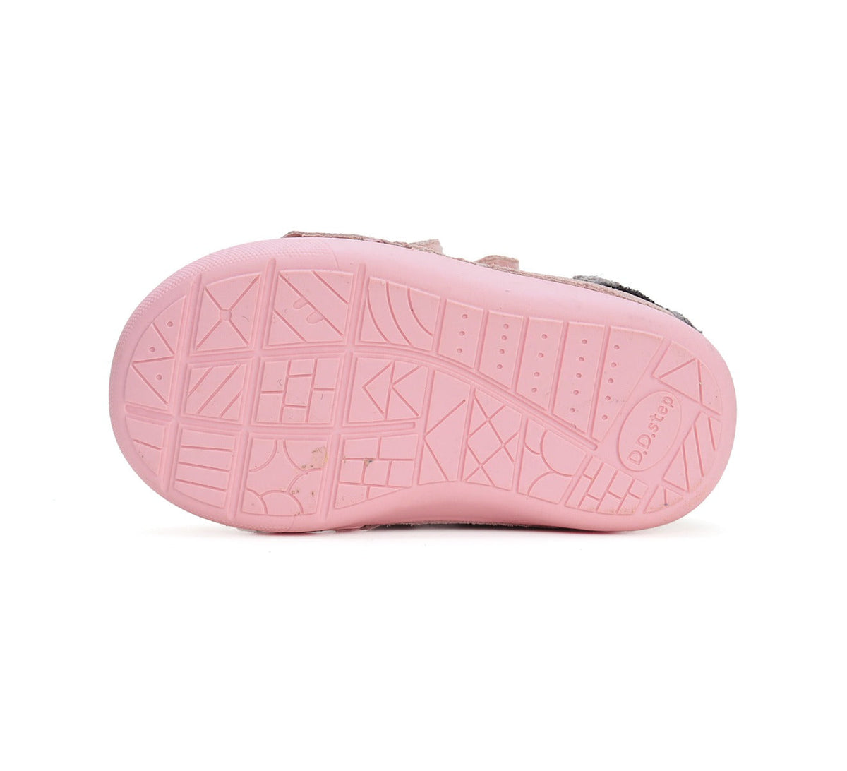 D.D.Step pantofi fete imblanite Primii Pasi 20-25 Pink cu pinguin