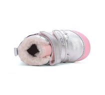 D.D.Step pantofi fete imblanite Primii Pasi 20-25 Silver cu pinguin