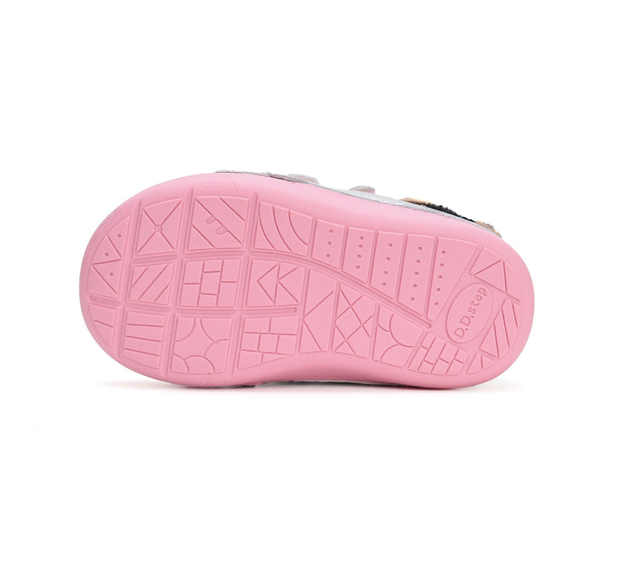 D.D.Step pantofi fete imblanite Primii Pasi 20-25 Silver cu pinguin