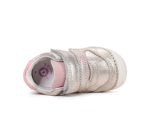 D.D.Step pantofi fete piele 19-24 Gold cu insertii