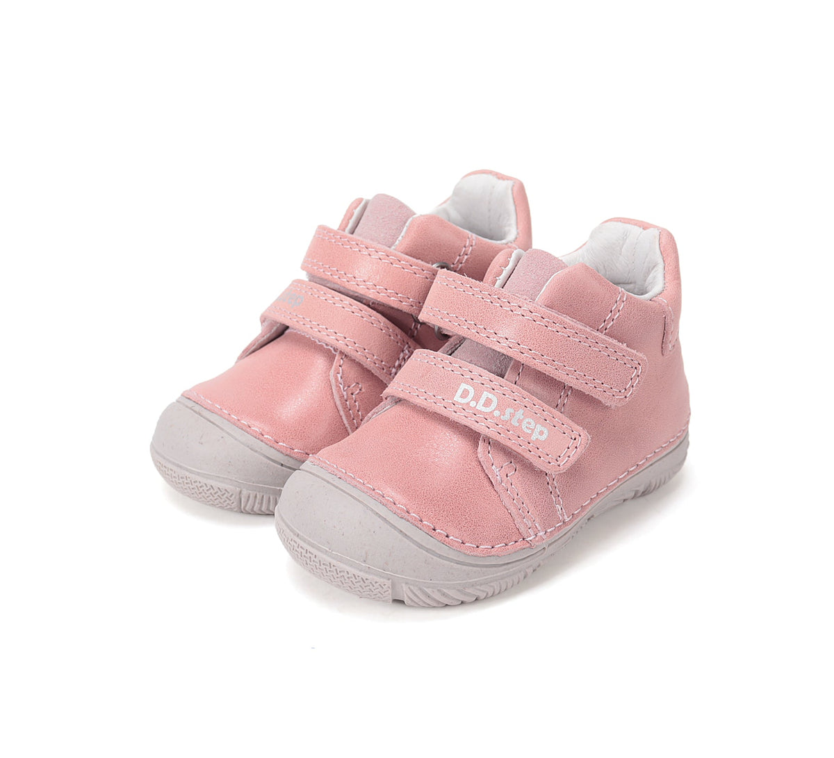 D.D.Step pantofi fete piele 20-25 Baby Pink simplu
