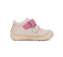 D.D.Step pantofi fete piele 20-25 Cream cu planeta