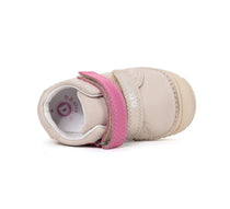 D.D.Step pantofi fete piele 20-25 Cream cu planeta