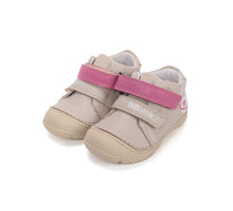 D.D.Step pantofi fete piele 20-25 Cream cu planeta