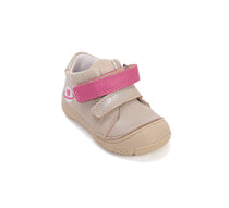 D.D.Step pantofi fete piele 20-25 Cream cu planeta