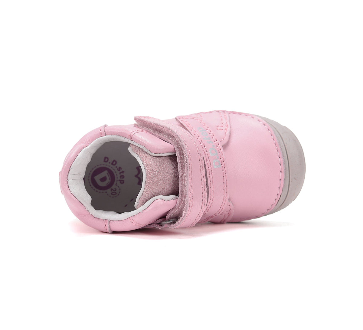 D.D.Step pantofi fete piele 20-25 Daisy Pink simplu
