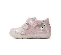 D.D.Step kislány cipő bőr 20-25 Rose Gold mosómedvével