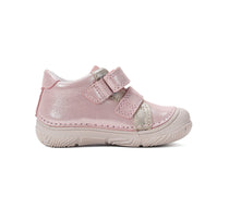 D.D.Step kislány cipő bőr 20-25 Rose Gold mosómedvével