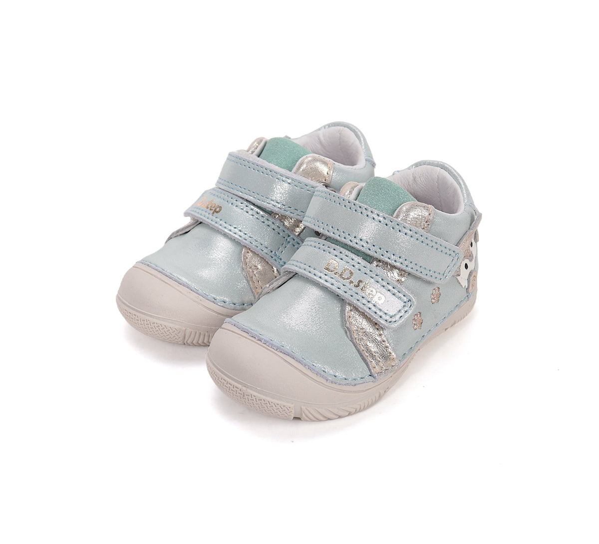 D.D.Step pantofi fete piele 20-25 Spring Green cu raton Imagine principală a produsului