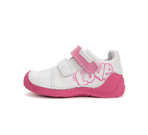 D.D.Step Ponte20 supinált lánycipő 22-27 Baby Pink LOVE mintával