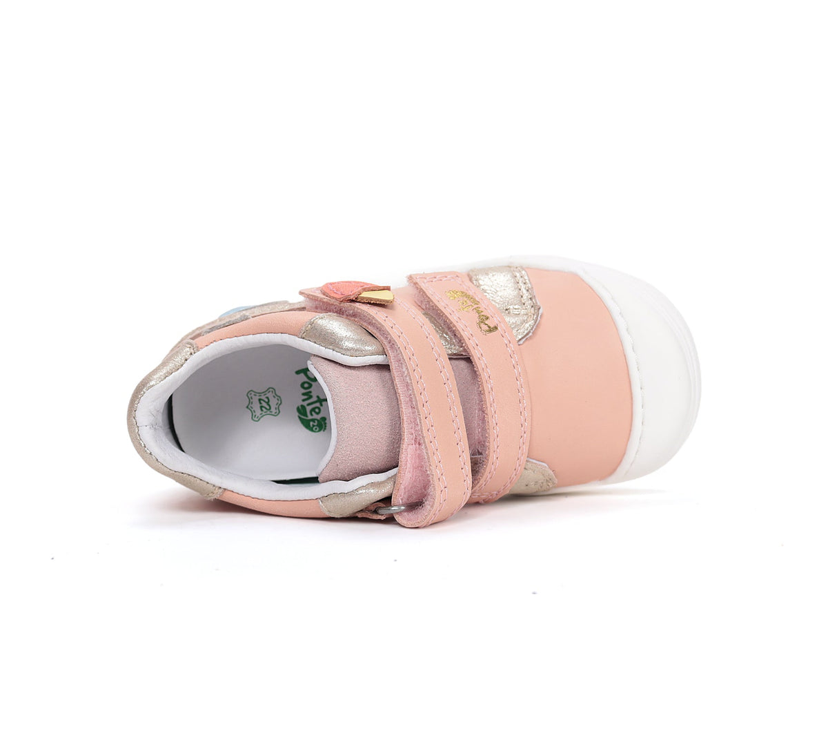 D.D.Step lánycipő Ponte20 szupinált 22-33 Baby Pink tulipán mintával