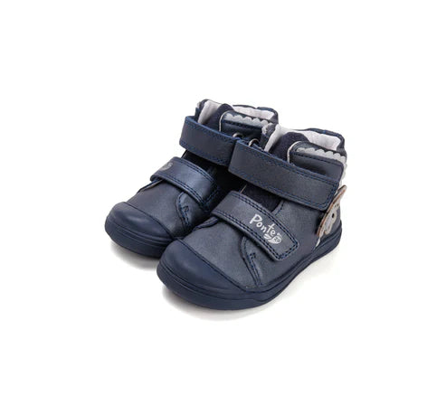 D.D.Step pantofi fete Ponte20 supinati 22-27 Royal Blue cu fluturas Imagine principală a produsului