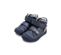 D.D.Step pantofi fete Ponte20 supinati 22-27 Royal Blue cu fluturas