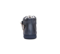 D.D.Step pantofi fete Ponte20 supinati 22-27 Royal Blue cu fluturas